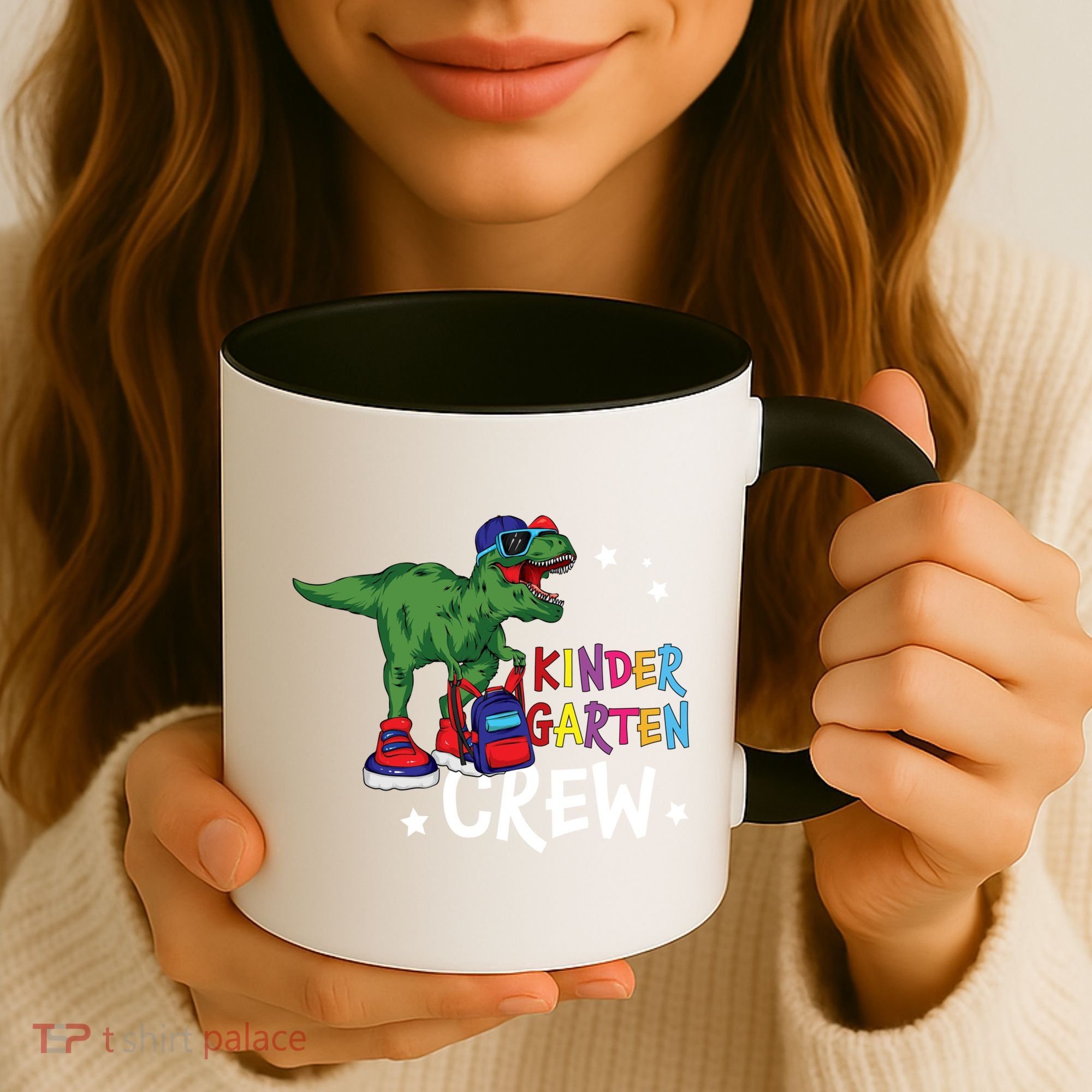 Kindergarten Crew T Rex Cute Kindergarten Great Gift Coffee Mug