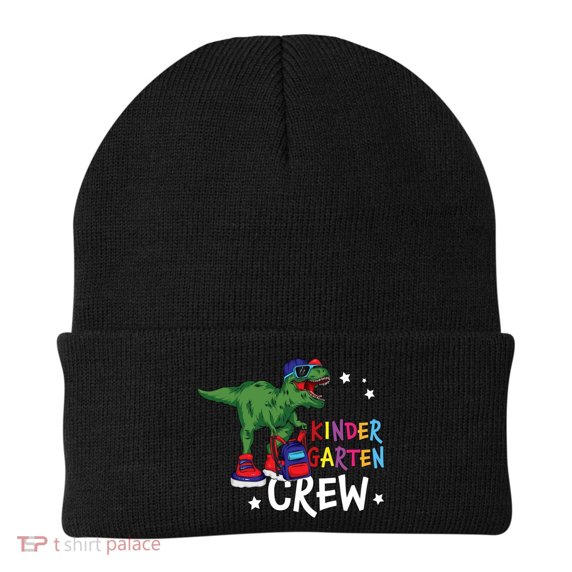 Kindergarten Crew T Rex Cute Kindergarten Great Gift Beanie