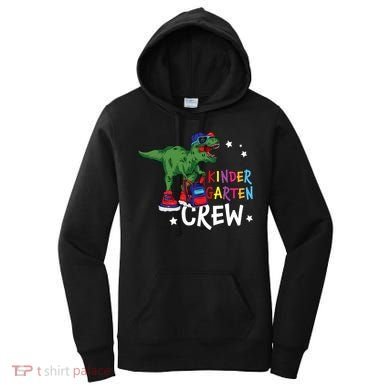 Kindergarten Crew T Rex Cute Kindergarten Great Gift Women's Hoodie