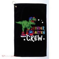 Kindergarten Crew T Rex Cute Kindergarten Great Gift Golf Towel thumb 0