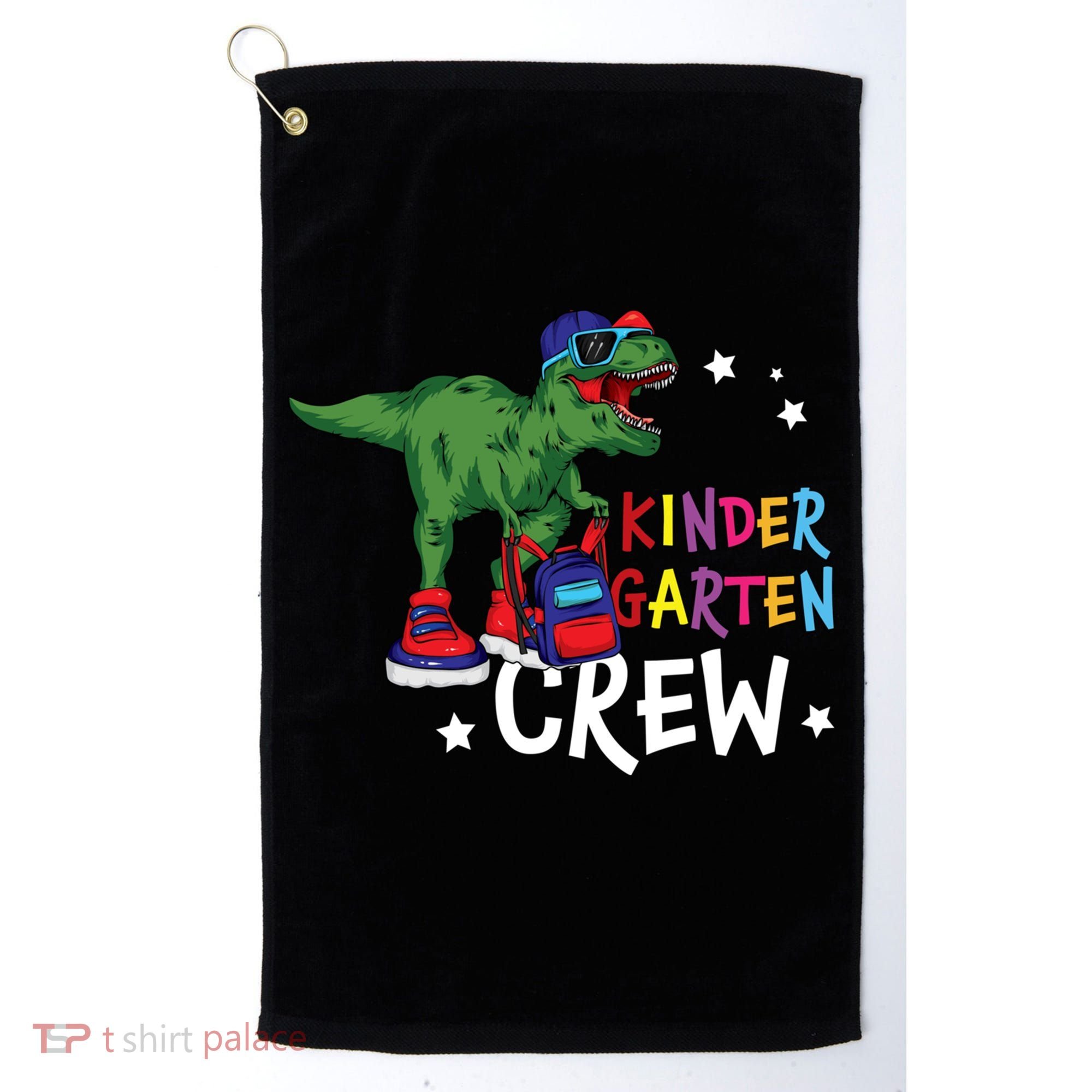 Kindergarten Crew T Rex Cute Kindergarten Great Gift Golf Towel