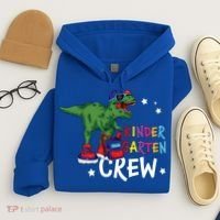 Kindergarten Crew T Rex Cute Kindergarten Great Gift Hoodie thumb 4