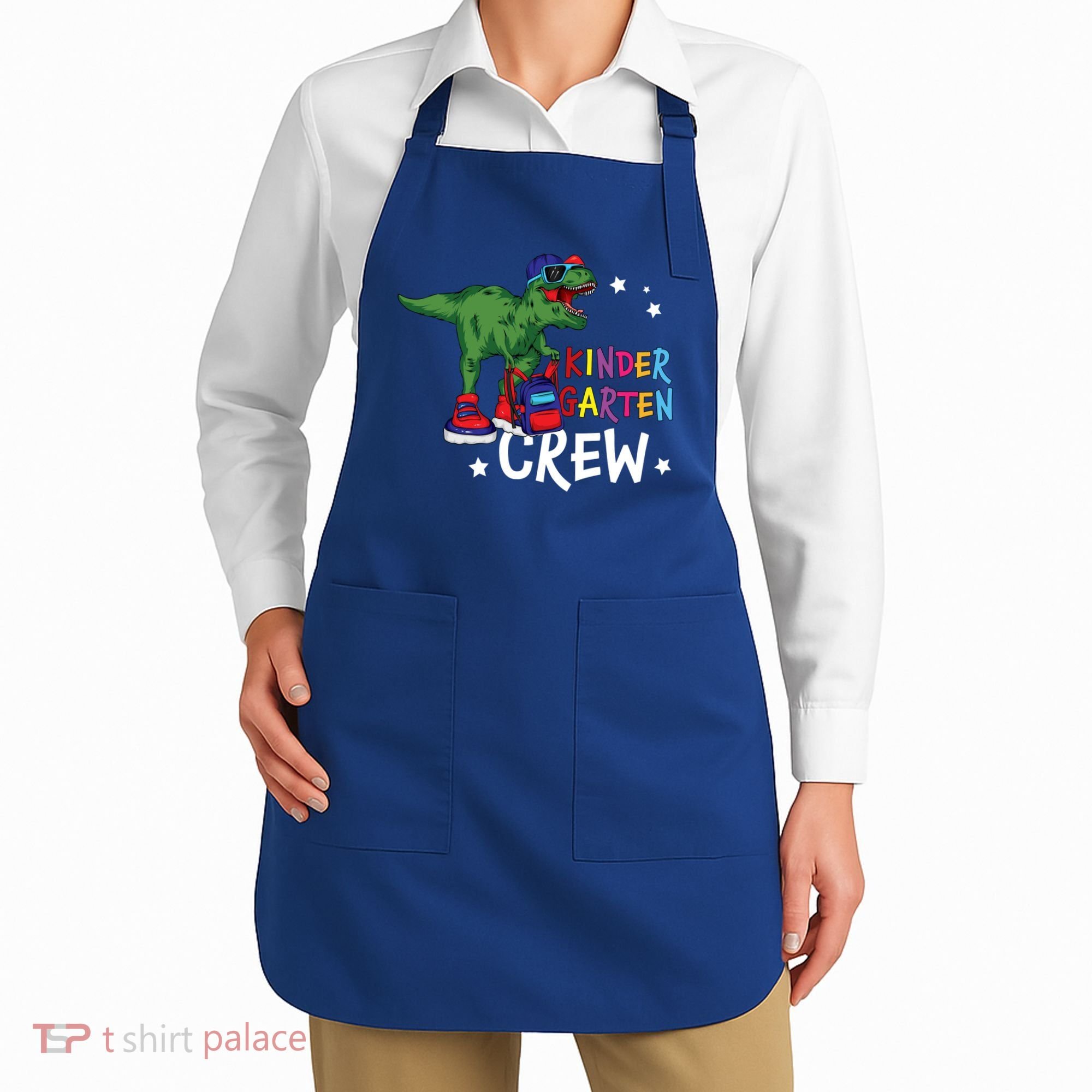 Kindergarten Crew T Rex Cute Kindergarten Great Gift Apron