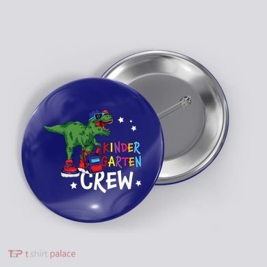 Kindergarten Crew T Rex Cute Kindergarten Great Gift Button