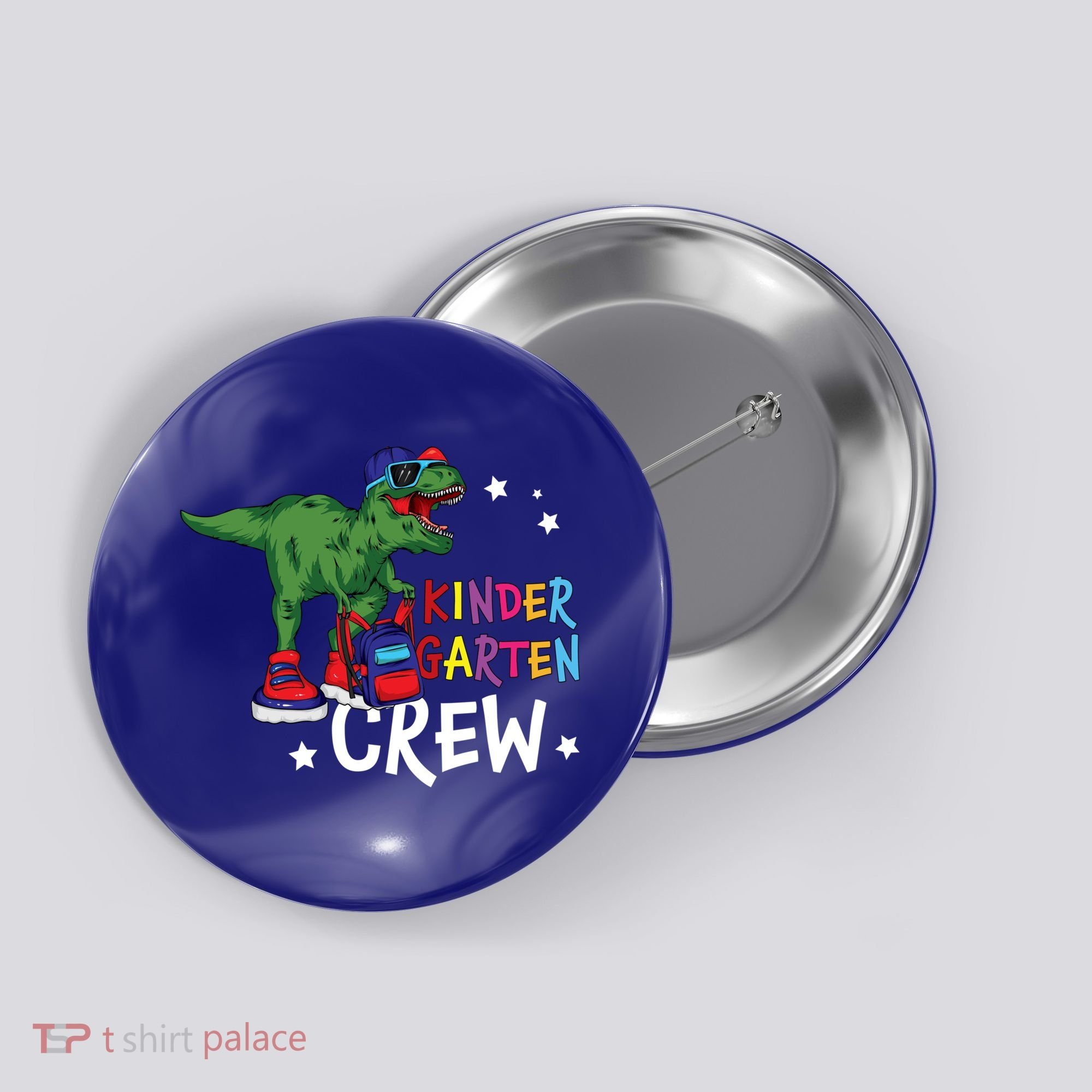 Kindergarten Crew T Rex Cute Kindergarten Great Gift Button
