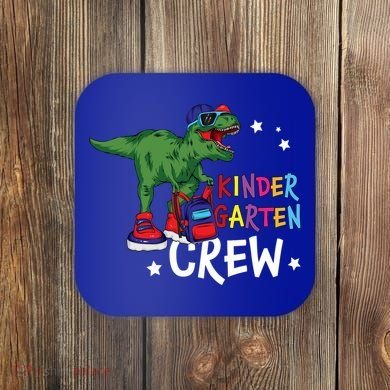 Kindergarten Crew T Rex Cute Kindergarten Great Gift Coaster