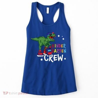 Kindergarten Crew T Rex Cute Kindergarten Great Gift Women's Tank Top