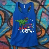 Kindergarten Crew T Rex Cute Kindergarten Great Gift Women's Tank Top thumb 3