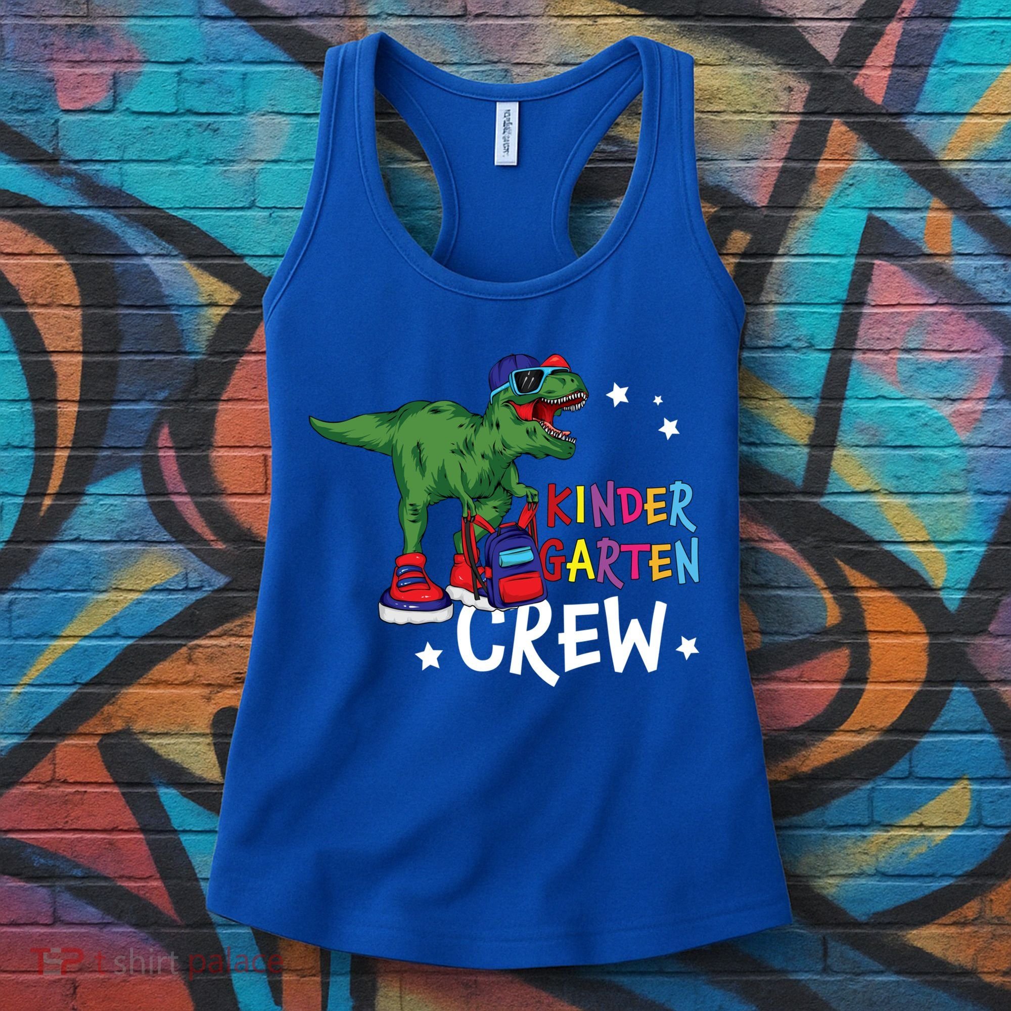 Kindergarten Crew T Rex Cute Kindergarten Great Gift Women's Tank Top