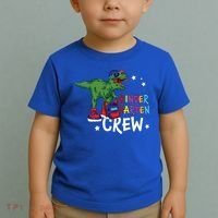 Kindergarten Crew T Rex Cute Kindergarten Great Gift Toddler T-Shirt thumb 2