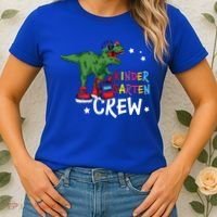 Kindergarten Crew T Rex Cute Kindergarten Great Gift Women's T-Shirt thumb 2