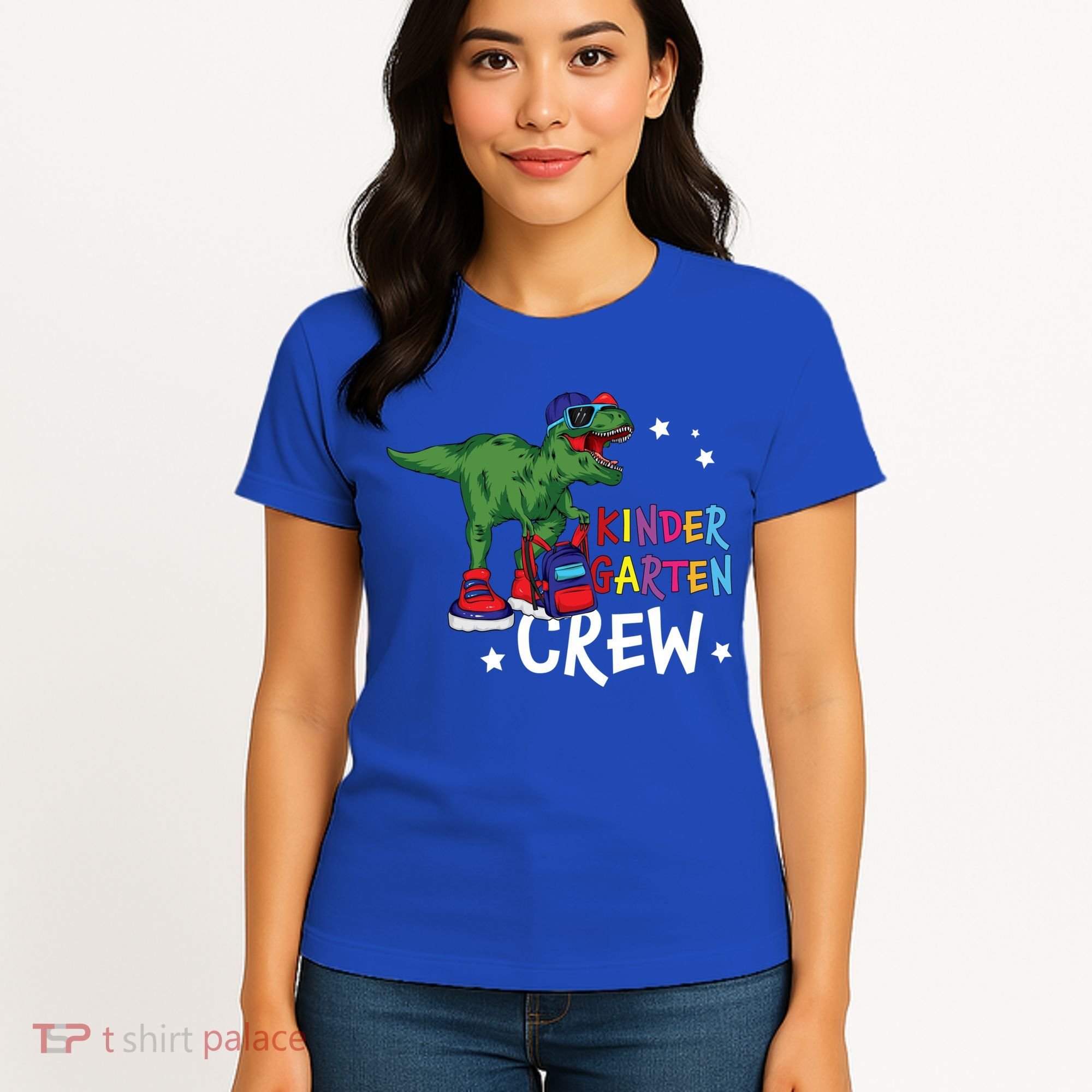 Kindergarten Crew T Rex Cute Kindergarten Great Gift Women's T-Shirt