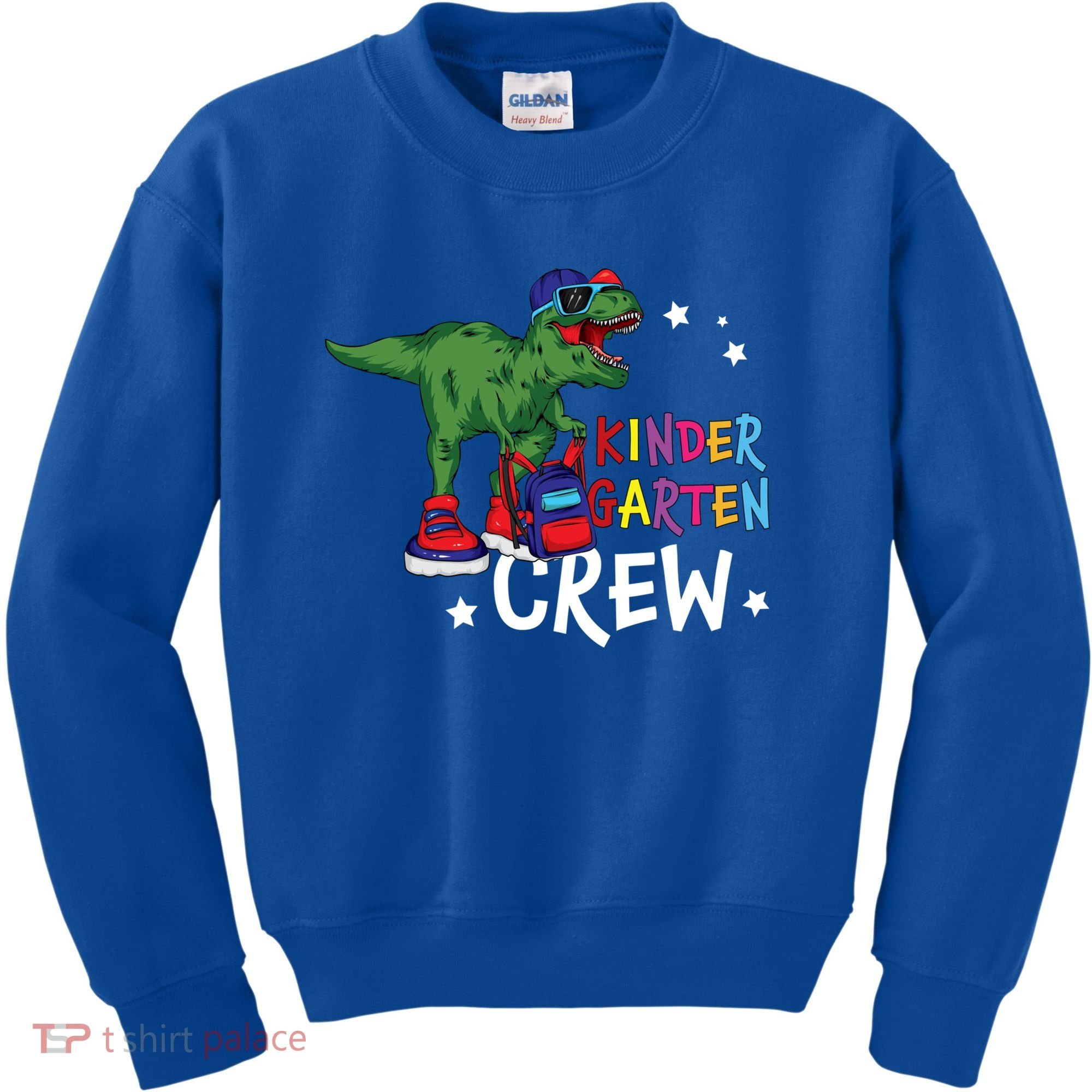 Kindergarten Crew T Rex Cute Kindergarten Great Gift Kids Sweatshirt