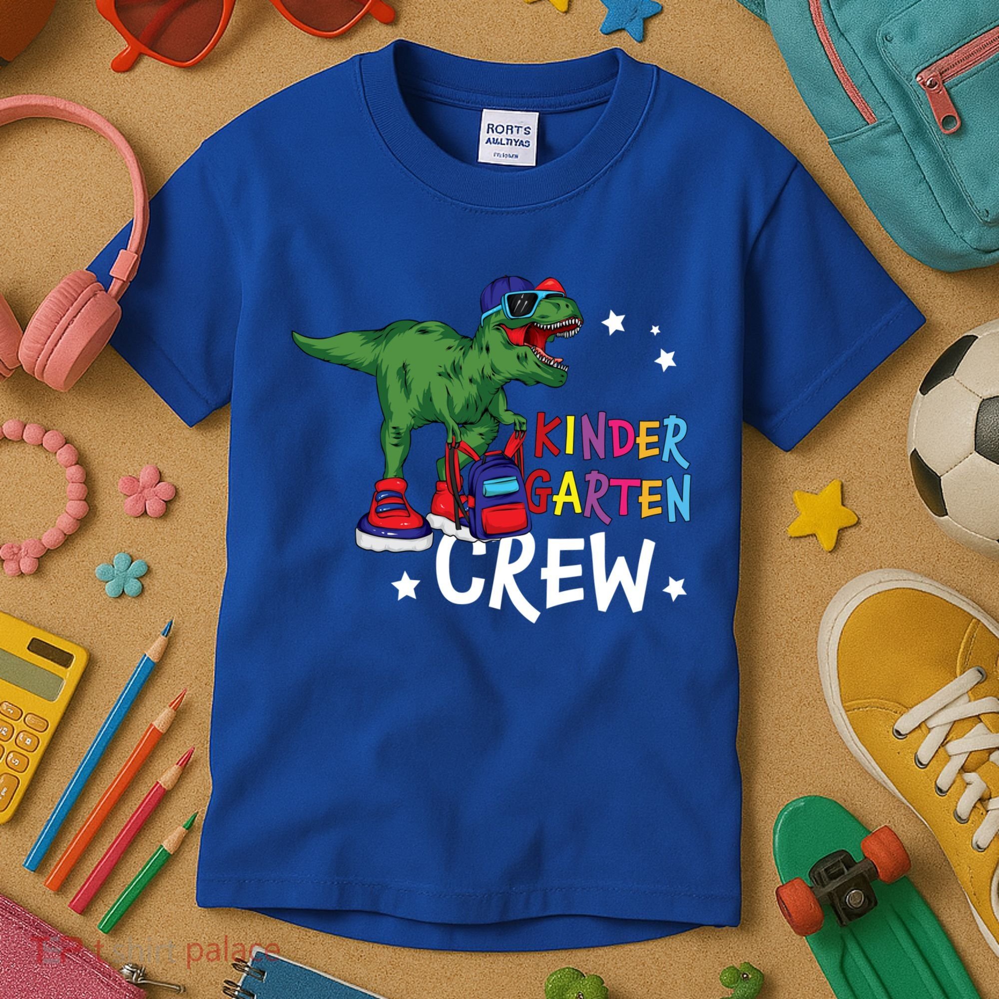 Kindergarten Crew T Rex Cute Kindergarten Great Gift Kids T-Shirt