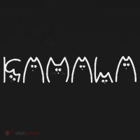 Kamala Cat Typography Alphabet Cute Funny Saying Quote Women Women's Tank Top thumb 5