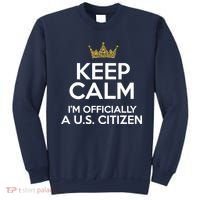 Keep Calm U.S. Citizen American Citizenship Naturalization Sweatshirt thumb 0