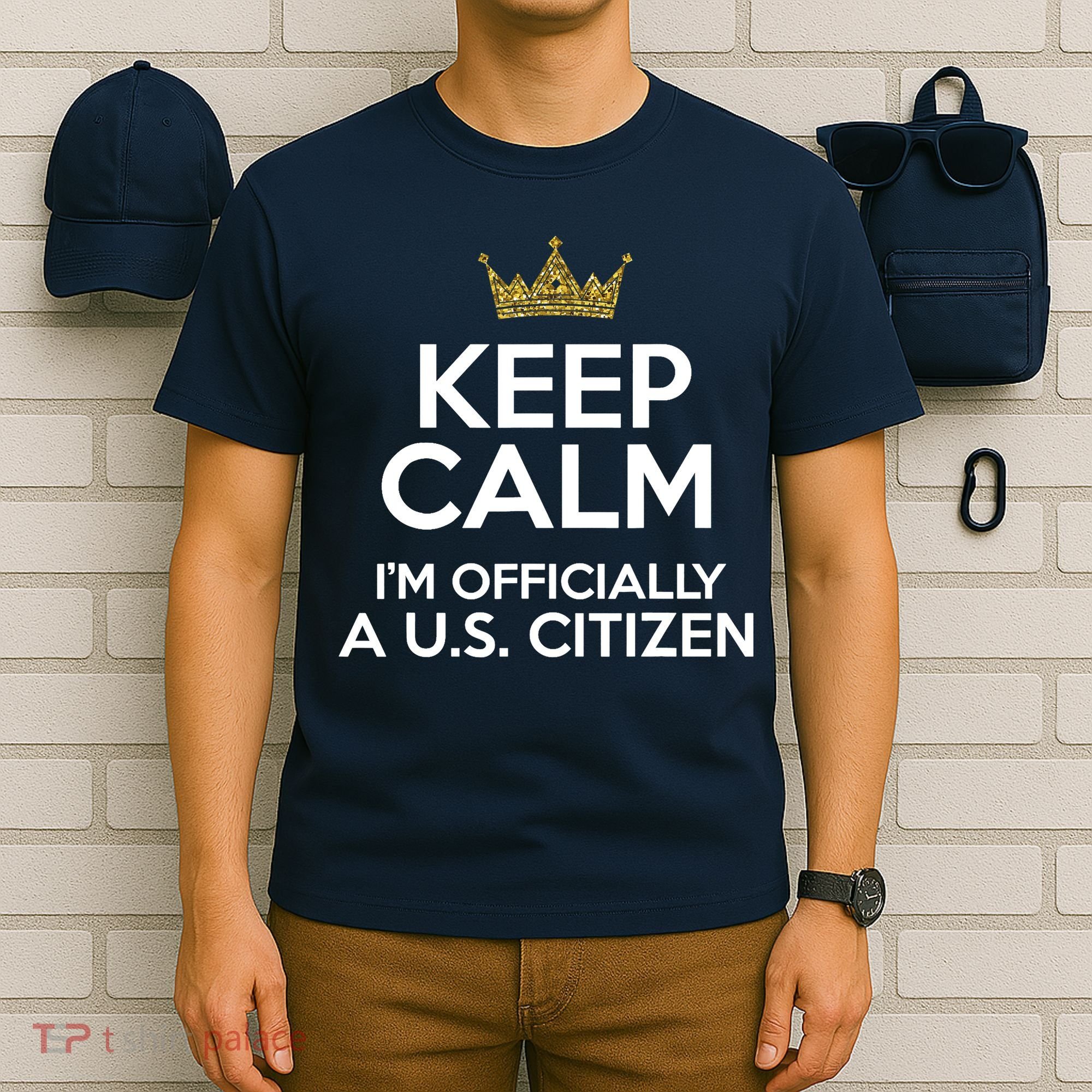 Keep Calm U.S. Citizen American Citizenship Naturalization T-Shirt