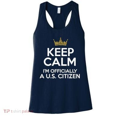 Keep Calm U.S. Citizen American Citizenship Naturalization Women's Tank Top