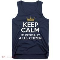 Keep Calm U.S. Citizen American Citizenship Naturalization Tank Top thumb 0