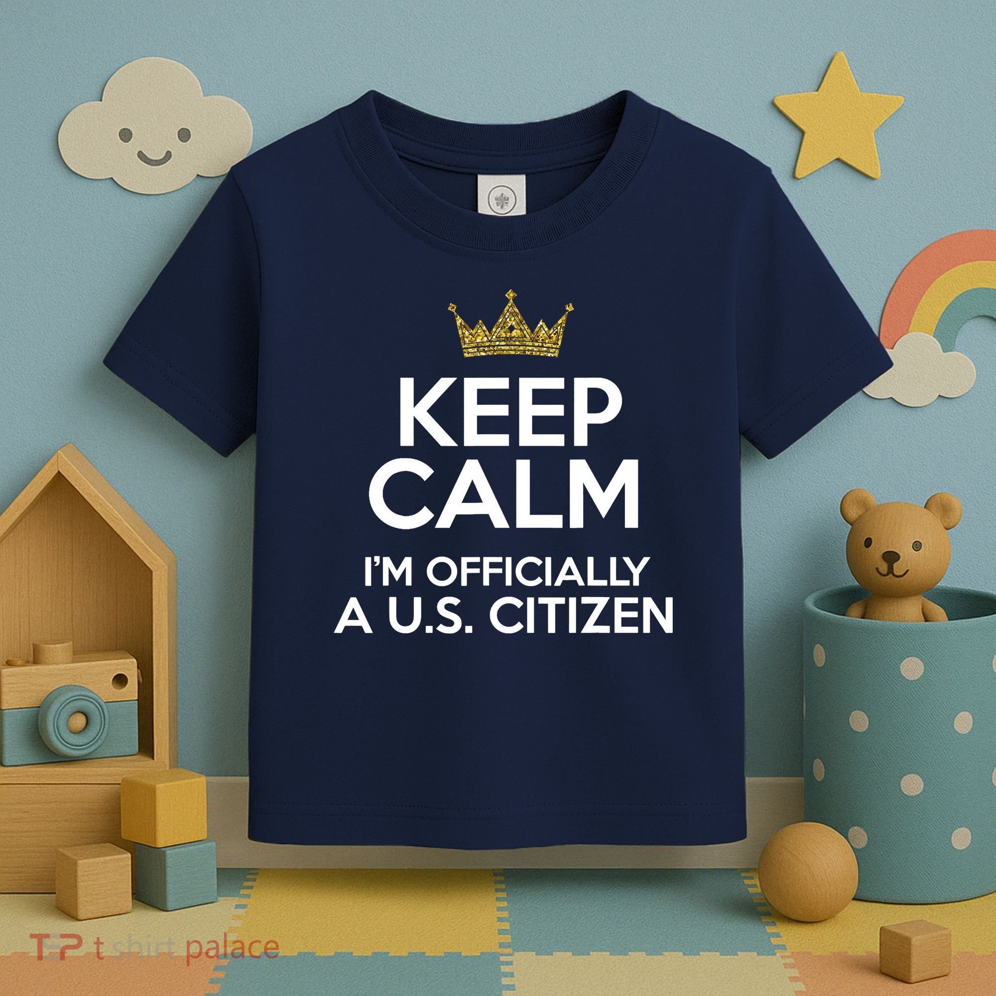 Keep Calm U.S. Citizen American Citizenship Naturalization Toddler T-Shirt