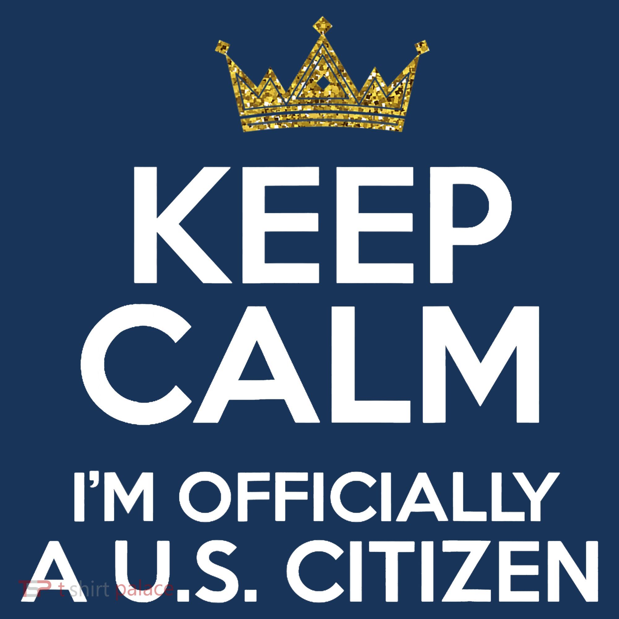 Keep Calm U.S. Citizen American Citizenship Naturalization Women's Long Sleeve Shirt