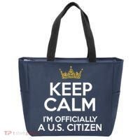 Keep Calm U.S. Citizen American Citizenship Naturalization Tote Bag thumb 0