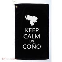 Keep Calm Un Cono Sos Venezuela Dictadura Gift Golf Towel thumb 0