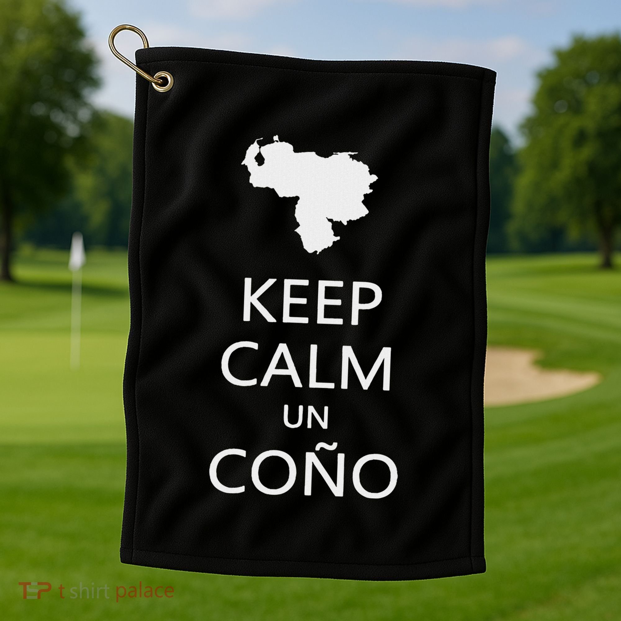 Keep Calm Un Cono Sos Venezuela Dictadura Gift Golf Towel