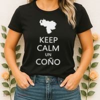 Keep Calm Un Cono Sos Venezuela Dictadura Gift Women's T-Shirt thumb 2