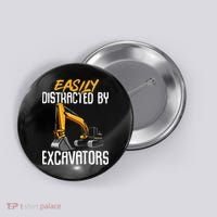 Kids Construction Vehicle Easily Distracted By Excavators Button thumb 0