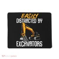 Kids Construction Vehicle Easily Distracted By Excavators Mousepad thumb 0