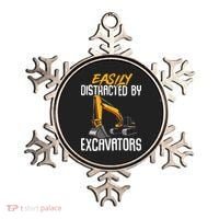Kids Construction Vehicle Easily Distracted By Excavators Ornament thumb 0