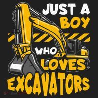 Kids Construction Vehicle Just A Boy Who Loves Excavators Hat thumb 2