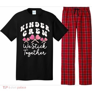 Kinder Crew We Stick Together Kindergarten Has Heart Teacher Gift Pajama Set
