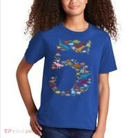Kids Dinosaur 5th Birthday Boy 5 Year Old Tgiftrex Party Rawr Gift Kids T-Shirt thumb 2