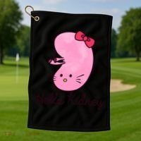 Kidney Disease Awareness Ney Transplant Donor Dialysis Gift Golf Towel thumb 1