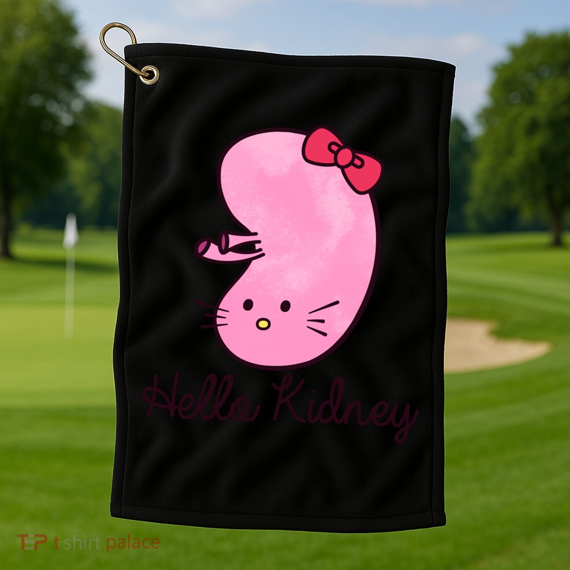 Kidney Disease Awareness Ney Transplant Donor Dialysis Gift Golf Towel