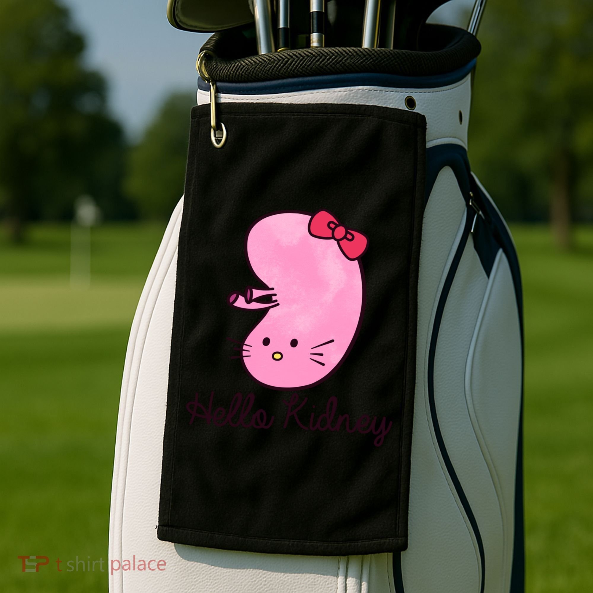 Kidney Disease Awareness Ney Transplant Donor Dialysis Gift Golf Towel