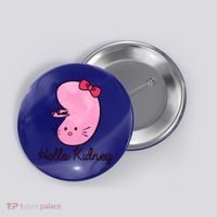 Kidney Disease Awareness Ney Transplant Donor Dialysis Gift Button thumb 0