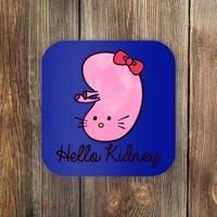 Kidney Disease Awareness Ney Transplant Donor Dialysis Gift Coaster thumb 0