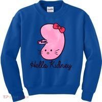 Kidney Disease Awareness Ney Transplant Donor Dialysis Gift Kids Sweatshirt thumb 0