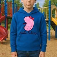 Kidney Disease Awareness Ney Transplant Donor Dialysis Gift Kids Hoodie thumb 2