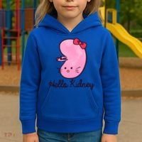 Kidney Disease Awareness Ney Transplant Donor Dialysis Gift Kids Hoodie thumb 3