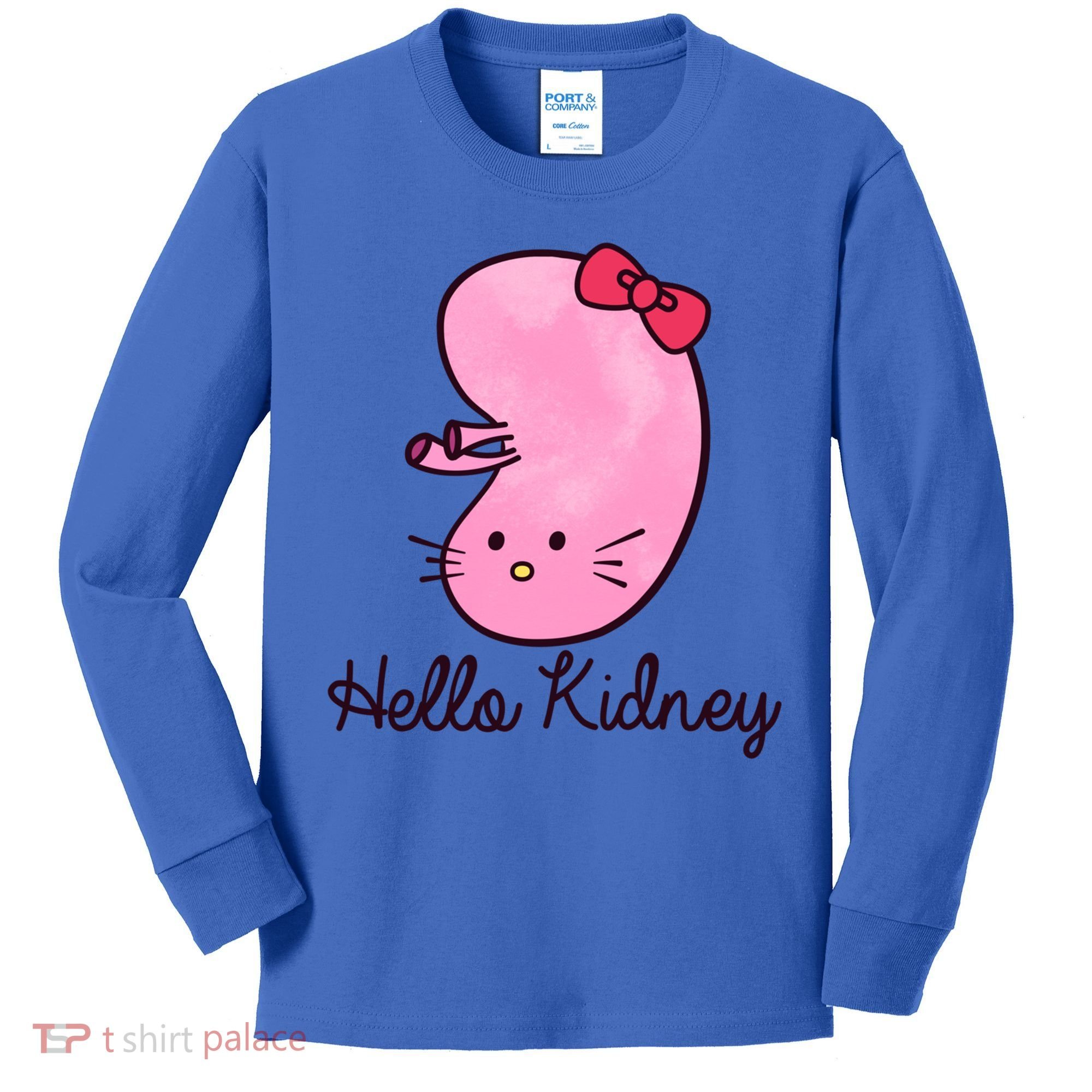 Kidney Disease Awareness Ney Transplant Donor Dialysis Gift Kids Long Sleeve Shirt