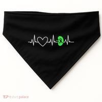 Kidney Disease Awareness Heartbeat Transplant Organ Donor USA-Made Doggie Bandana thumb 0