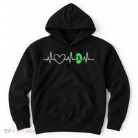 Kidney Disease Awareness Heartbeat Transplant Organ Donor Hoodie thumb 0