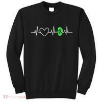 Kidney Disease Awareness Heartbeat Transplant Organ Donor Sweatshirt thumb 0