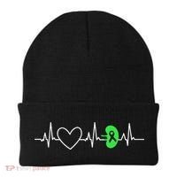 Kidney Disease Awareness Heartbeat Transplant Organ Donor Beanie thumb 0