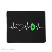 Kidney Disease Awareness Heartbeat Transplant Organ Donor Mousepad thumb 0