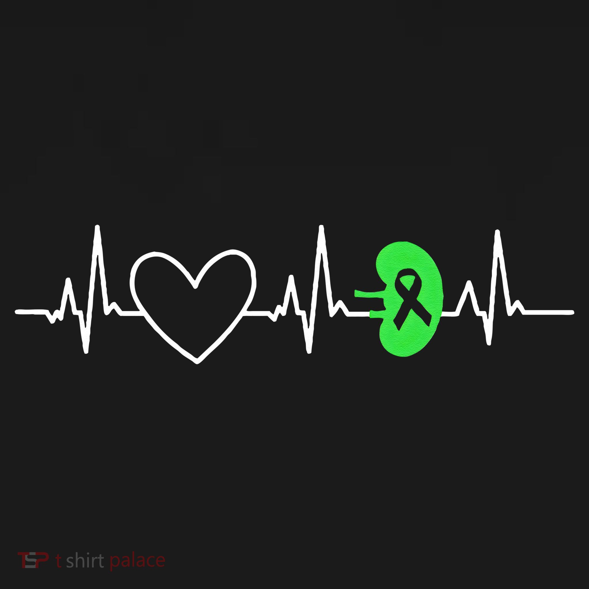 Kidney Disease Awareness Heartbeat Transplant Organ Donor Women's Tank Top
